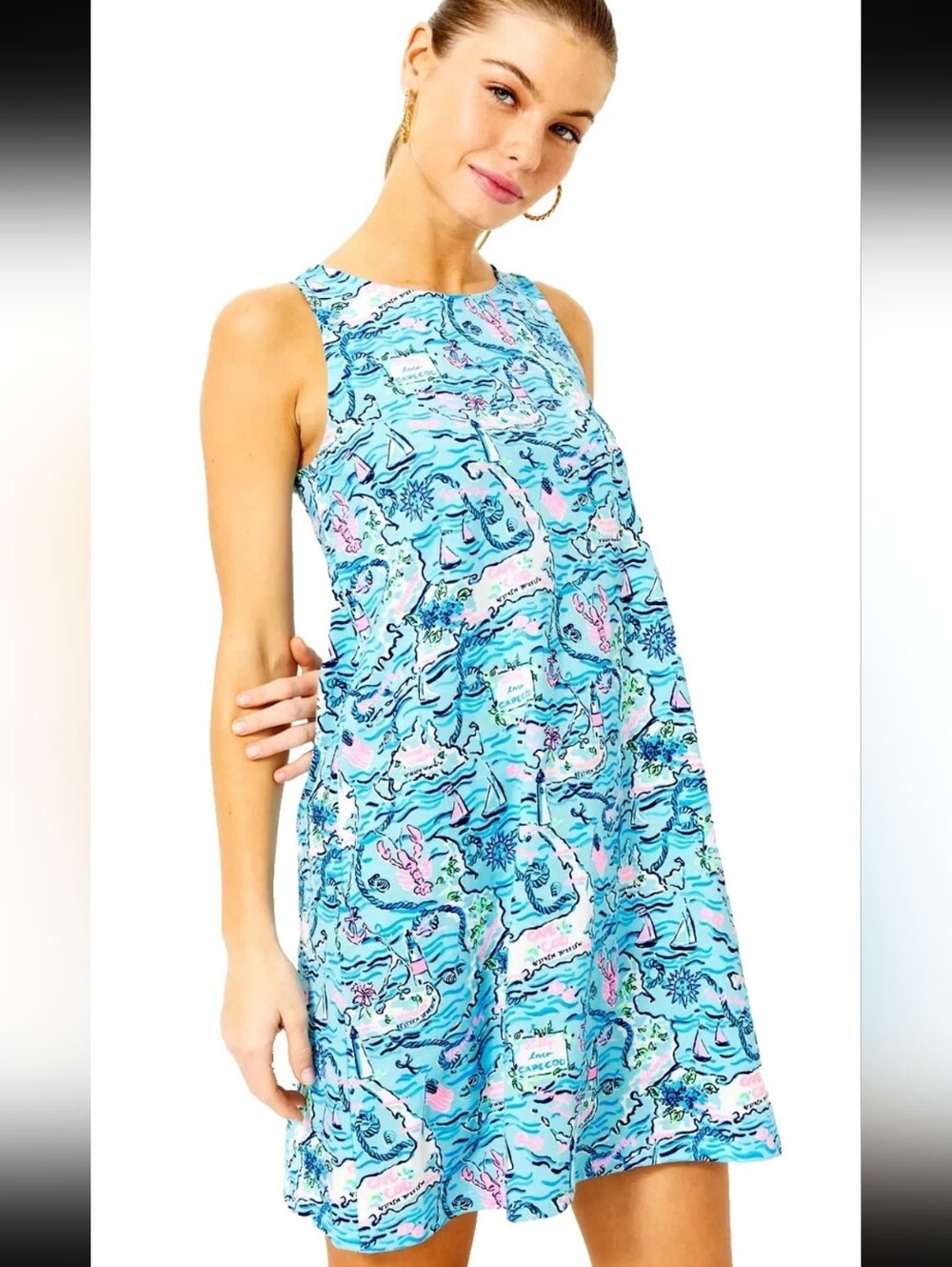 Lilly Pulitzer Kristen Swing Dress Bali Blue Lilly Loves Cape Cod